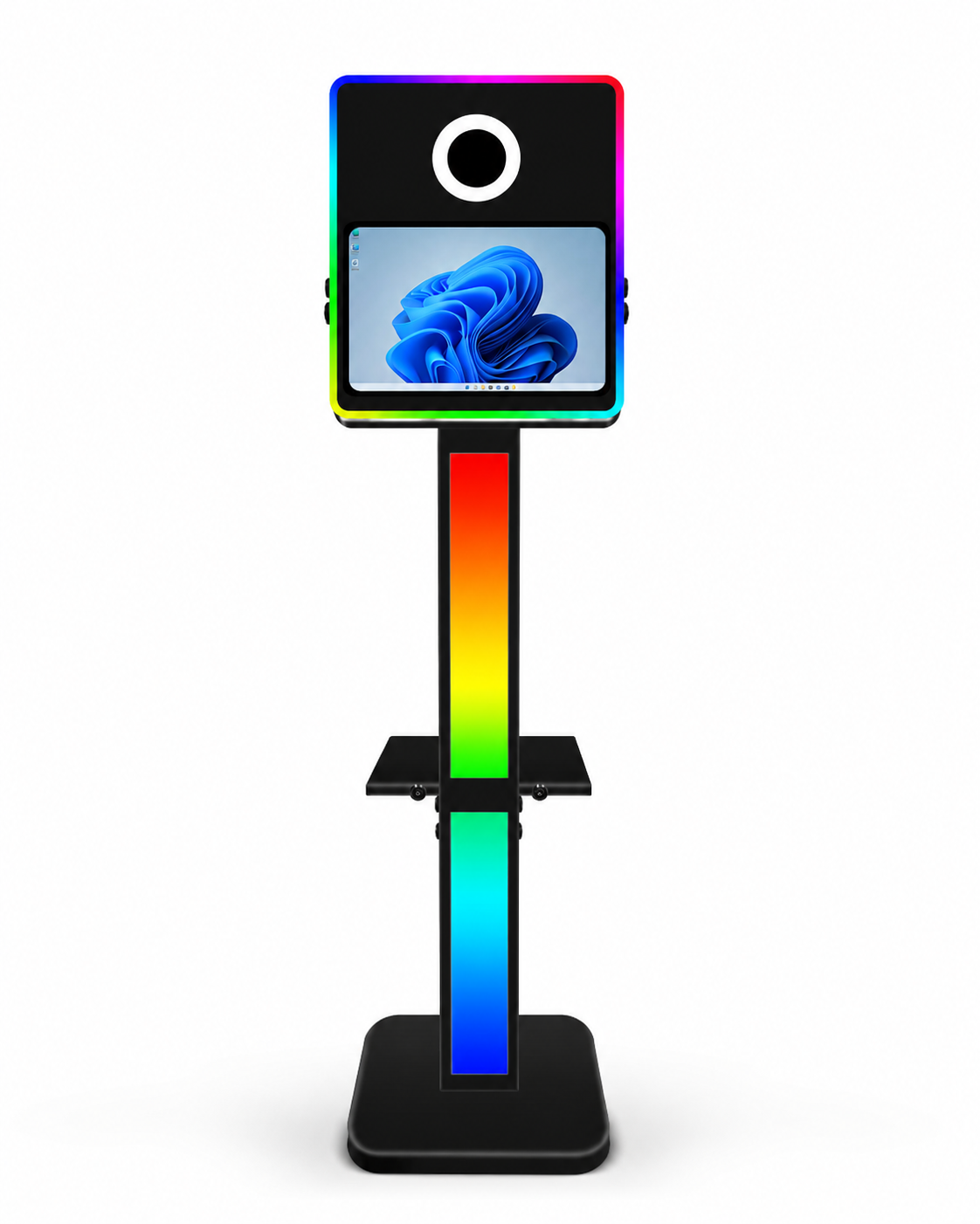Photobooth Noir LED personnalisable soirée