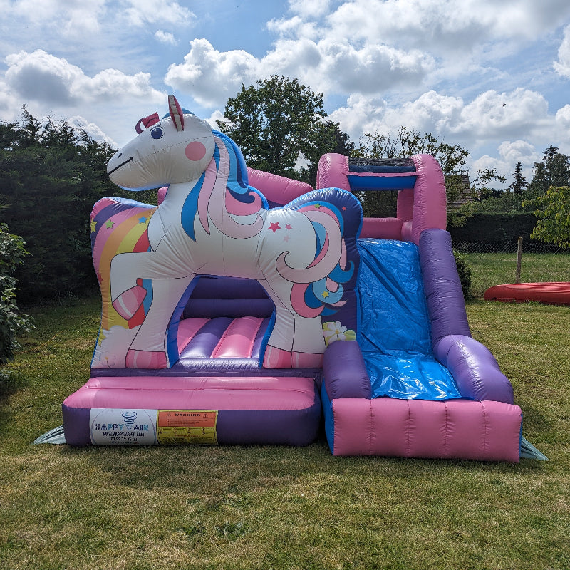 Château gonflable licorne 4x4 location anniversaire Hérault