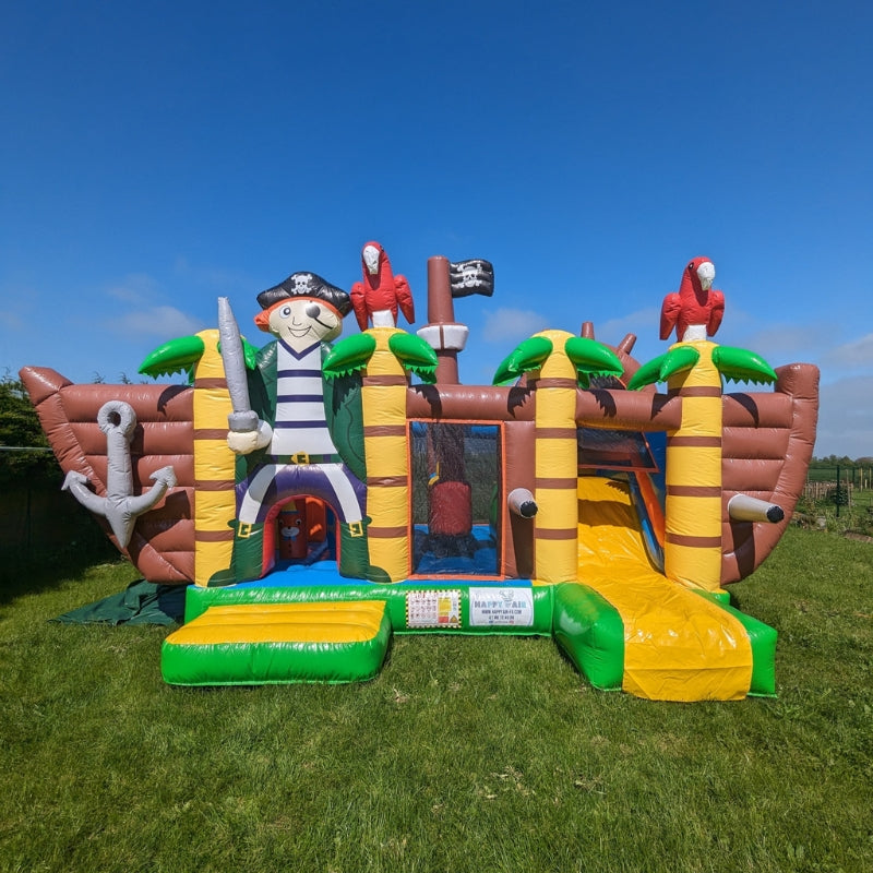 Chateau gonflable pirate toboggan location anniversaire