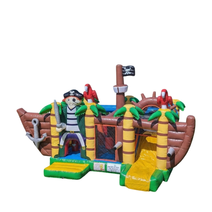 Chateau gonflable pirate obstacles interieur
