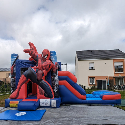 Chateau gonflable Spiderman 7x4 super-heros location